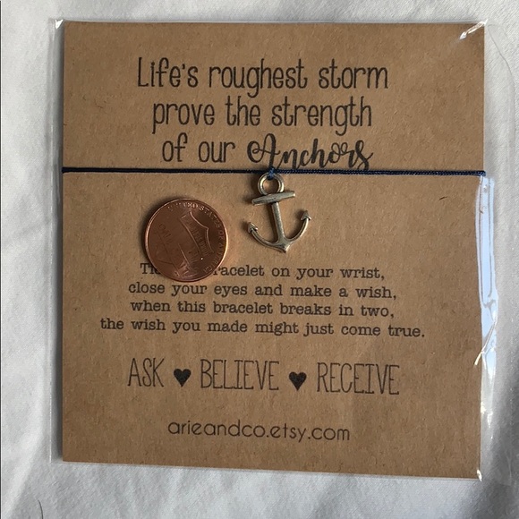 Anchor String Bracelet - Picture 2 of 2